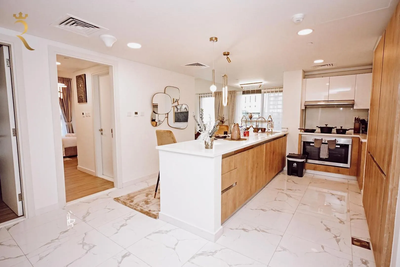 Апартаменты Al Raha Glamour 3Br With Beach Access Абу-Даби